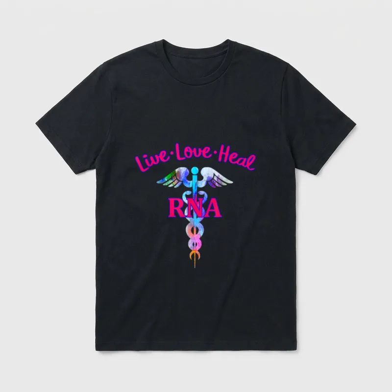 Live Love Heal RNA Restorative Nurse T-Shirt – Classic T-Shirt in Black