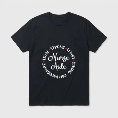 Nurse Aide Nurses Nursing Graduation Medical T-Shirt – Classic T-Shirt in Black
