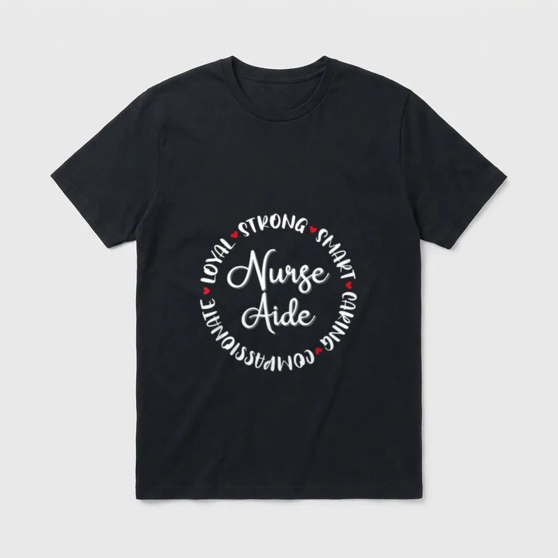 Nurse Aide Nurses Nursing Graduation Medical T-Shirt – Classic T-Shirt in Black