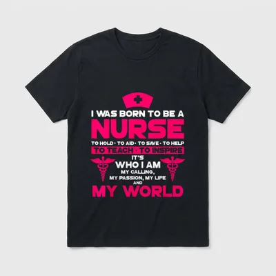 RN LVN CNA Nurse Life Passion T-Shirt – Classic T-Shirt in Black