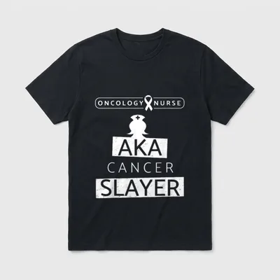 Oncology Nurse AKA Cancer Slayer Nursing T-Shirt – Classic T-Shirt in Black
