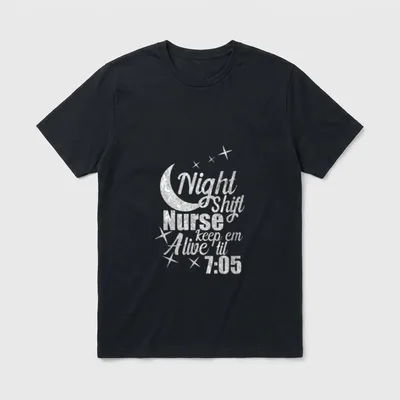 Nursing Humor Night Shift Nurse Keep T-Shirt – Classic T-Shirt in Black