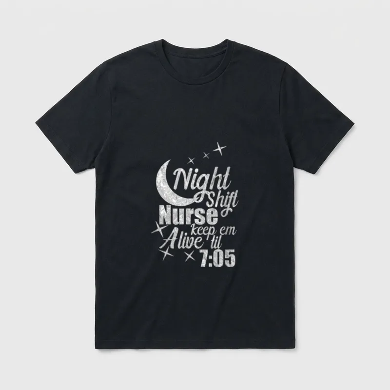 Nursing Humor Night Shift Nurse Keep T-Shirt – Classic T-Shirt in Black