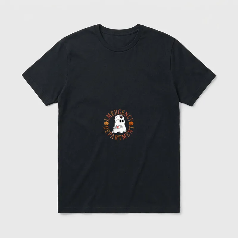 Emergency Department Halloween Room Nursing Nurse T-Shirt – Classic T-Shirt in Black