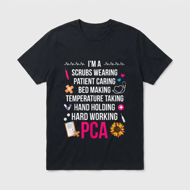 PCA Patient Care Assistant Nurse T-Shirt – Classic T-Shirt in Black