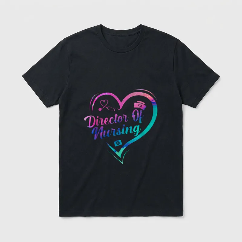 Director of Nursing Stethoscope Nurse Week T-Shirt – Classic T-Shirt in Black