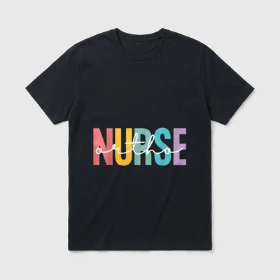 Ortho Nurse Nursing Cute RN Orthopedic T-Shirt – Classic T-Shirt in Black