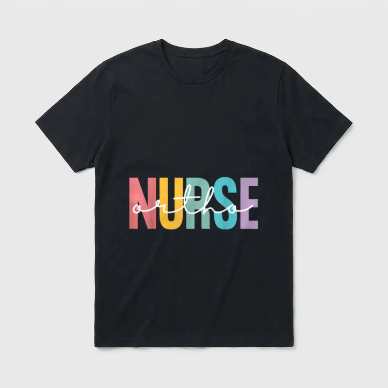 Ortho Nurse Nursing Cute RN Orthopedic T-Shirt – Classic T-Shirt in Black