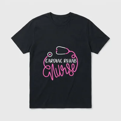 Cardiac Rehab Nurse T-Shirt – CARDIAC REHAB Nurse – Classic T-Shirt in Black