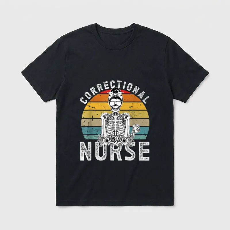Correctional Nurse Corrections Nursing Proud T-Shirt – Classic T-Shirt in Black