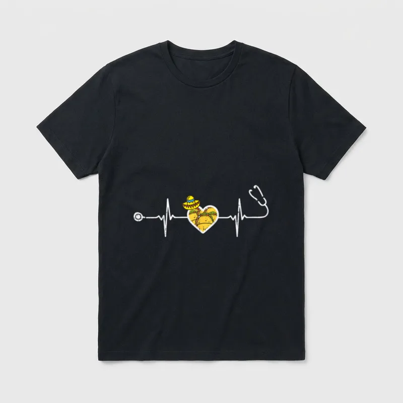 Sombrero Stethoscope Cinco De Mayo Nurse T-Shirt – Classic T-Shirt in Black