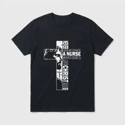 Never Underestimate a Nurse Do All T-Shirt – Classic T-Shirt in Black