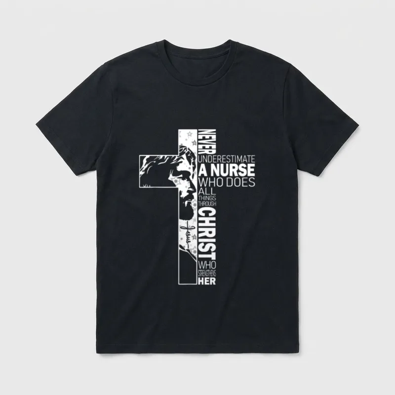 Never Underestimate a Nurse Do All T-Shirt – Classic T-Shirt in Black