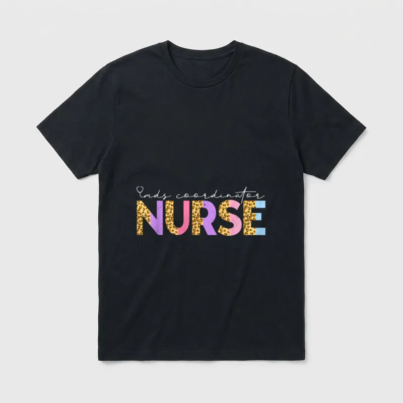 Cute Mds Coordinator Nurse Leopard Nursing T-Shirt – Classic T-Shirt in Black