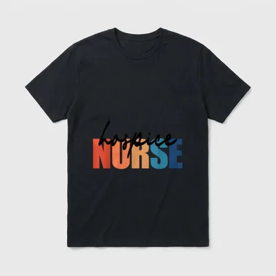 Hospice Nurse RN Registered Nursing Life T-Shirt – Classic T-Shirt in Black