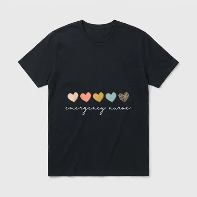 Emergency Nurse Nurse Nursing School Appreciation T-Shirt – Classic T-Shirt in Black