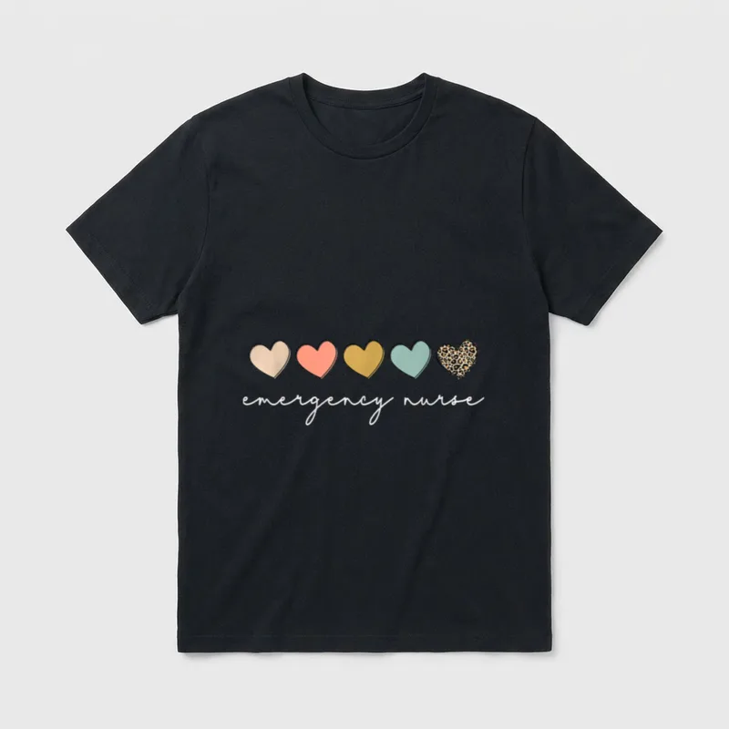 Emergency Nurse Nurse Nursing School Appreciation T-Shirt – Classic T-Shirt in Black