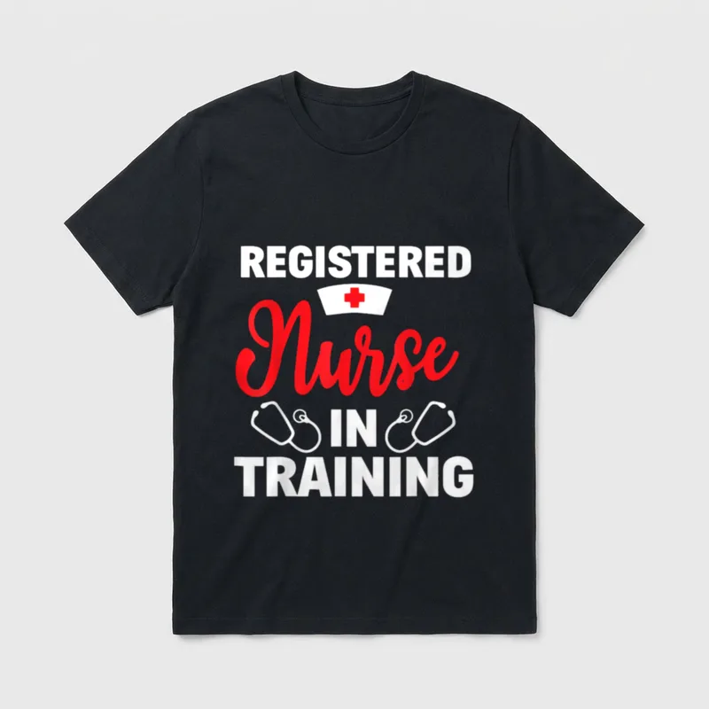 Registered Nurse in Training Nursing Student T-Shirt – Classic T-Shirt in Black