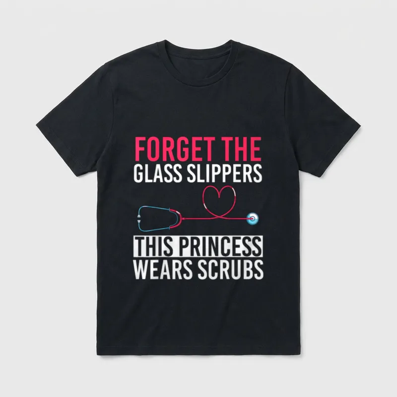 Hospital Princess Nursing Profession Nurse T-Shirt – Classic T-Shirt in Black