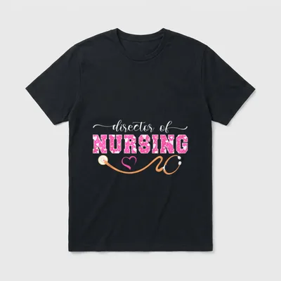 Director of Nursing Nurse Whether T-Shirt – Classic T-Shirt in Black