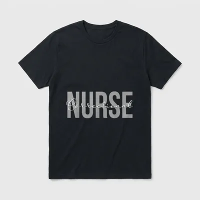 Correctional Nurse Nursing Corrections Awesome T-Shirt – Classic T-Shirt in Black