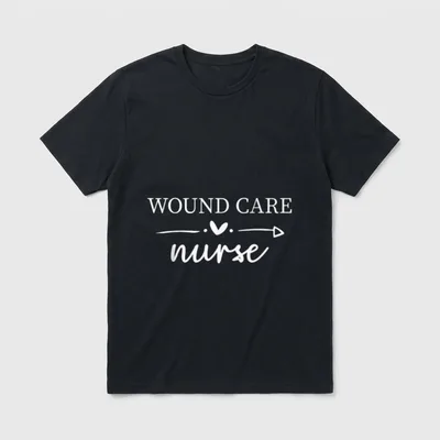 Wound Care Nurse Nursing Ostomy Appreciation T-Shirt – Classic T-Shirt in Black