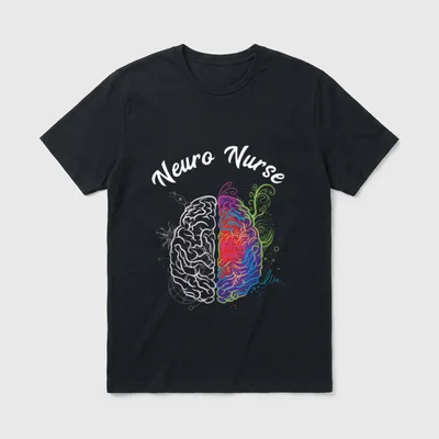 Neuro Nurse Science Brain Nurselife Nursing T-Shirt – Classic T-Shirt in Black