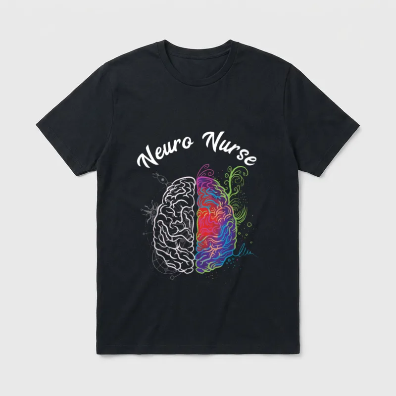 Neuro Nurse Science Brain Nurselife Nursing T-Shirt – Classic T-Shirt in Black