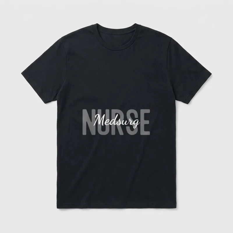Med Surg Nurse Department T-Shirt – Classic T-Shirt in Black
