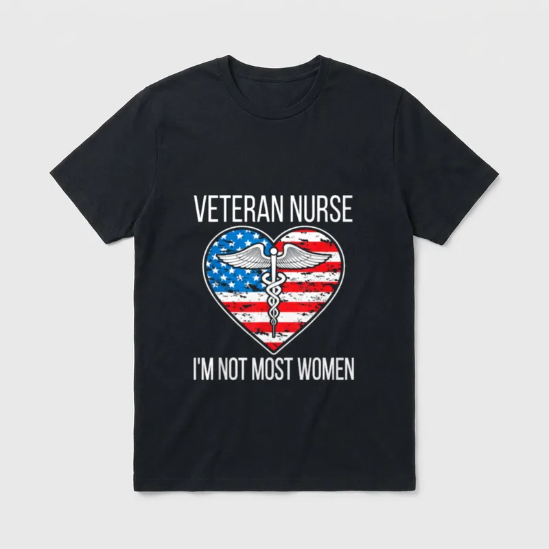 I'm Not Most Veteran Nurse Nursing T-Shirt – Classic T-Shirt in Black