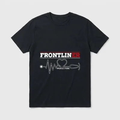 Frontliner ER Nurse Hospital Medical NurseStrong T-Shirt – Classic T-Shirt in Black
