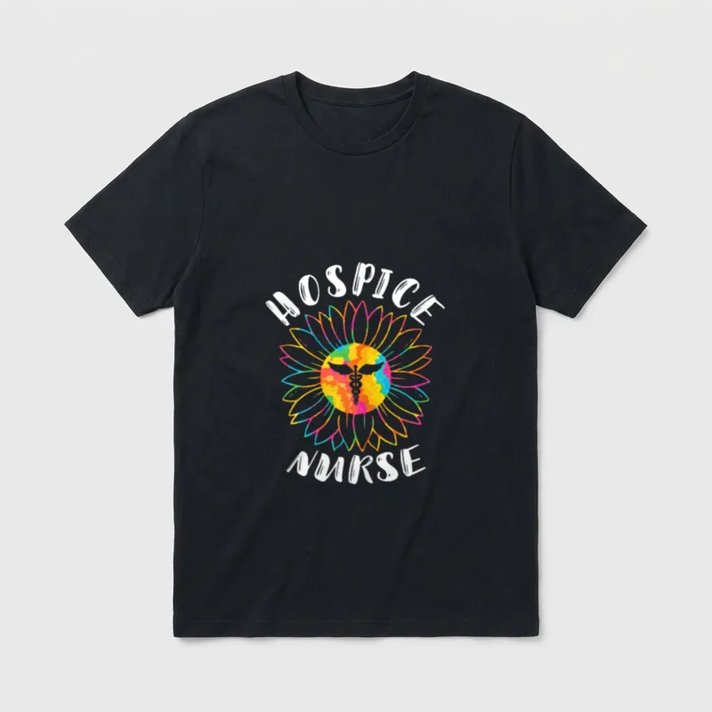 Hospice Nurse EMT Registered Nursing Medical T-Shirt – Classic T-Shirt in Black