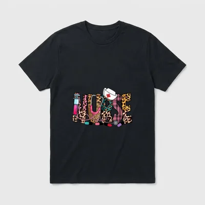 NURSE NURE'S DAY WEEK LIFE T-Shirt – Classic T-Shirt in Black
