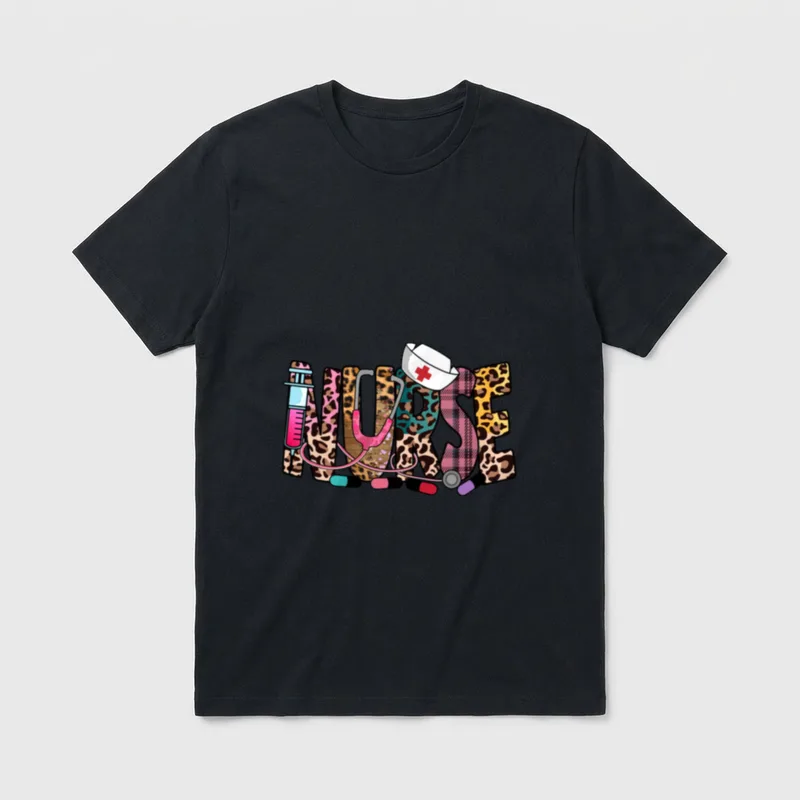 NURSE NURE'S DAY WEEK LIFE T-Shirt – Classic T-Shirt in Black