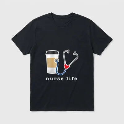 Nurse Life Nursing School Graduation T-Shirt – Classic T-Shirt in Black
