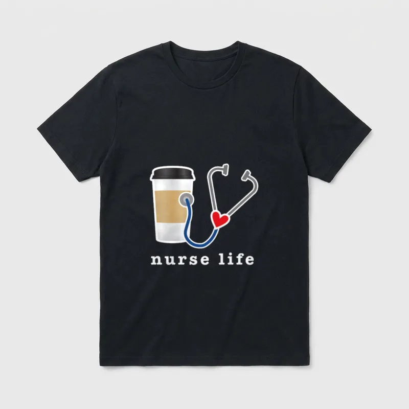 Nurse Life Nursing School Graduation T-Shirt – Classic T-Shirt in Black