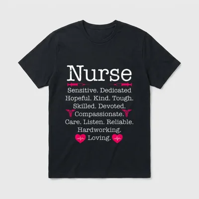 RN LVN CNA Nurse Life Cool T-Shirt – Classic T-Shirt in Black