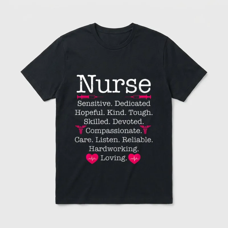 RN LVN CNA Nurse Life Cool T-Shirt – Classic T-Shirt in Black