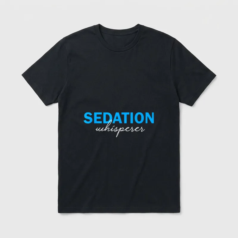 Sedation Whisperer Nurse RN Nursing T-Shirt – Classic T-Shirt in Black