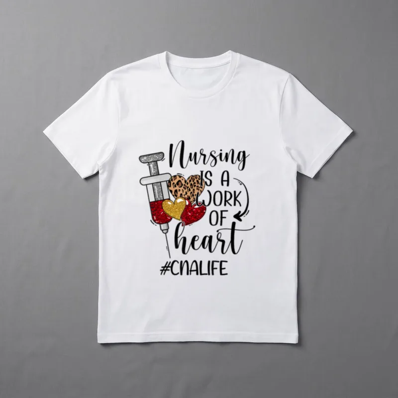 Nursing Is a Work of CNA T-Shirt – Classic T-Shirt in Black