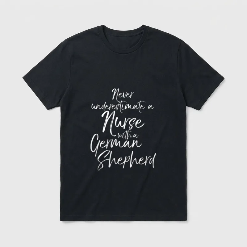 Nursing Never Underestimate a Nurse T-Shirt – Classic T-Shirt in Black