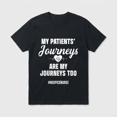 Hospice Nurse Journey Nursing RN T-Shirt – Classic T-Shirt in Black