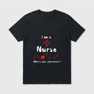 What's Your Superpower Nurse T-Shirt – Classic T-Shirt in Black