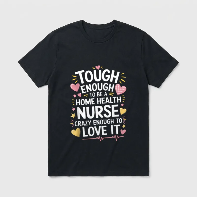 Home Care Nursing Pediatric Health Nurse T-Shirt – Classic T-Shirt in Black