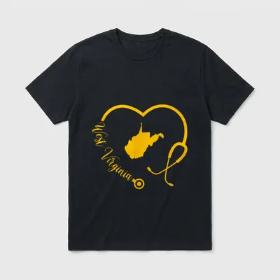 West Virginia Nurse WV Medical Nursing T-Shirt – Classic T-Shirt in Black