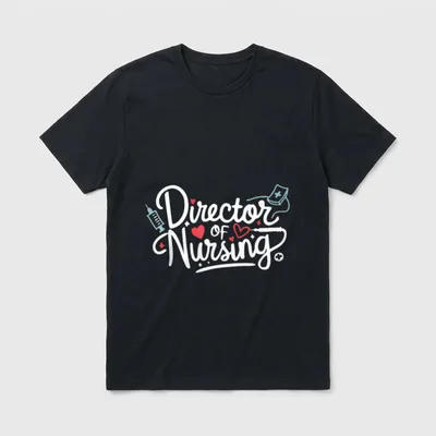 Director of Nursing Cute Nurse Medical T-Shirt – Classic T-Shirt in Black