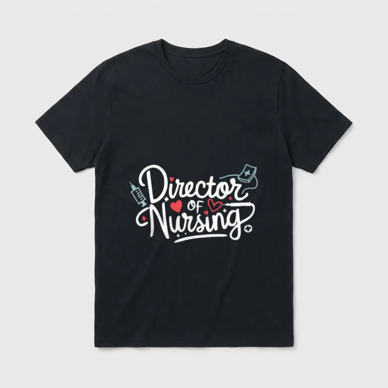 Director of Nursing Cute Nurse Medical T-Shirt – Classic T-Shirt in Black
