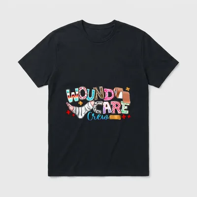 Wound Care Crew Leopard Nursing Ostomy T-Shirt – Classic T-Shirt in Black