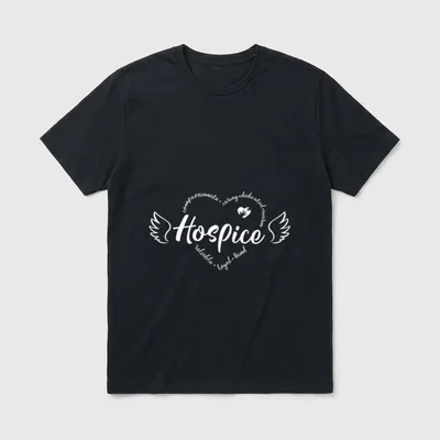 Hospice Nurse Terminal Care Work Honors T-Shirt – Classic T-Shirt in Black