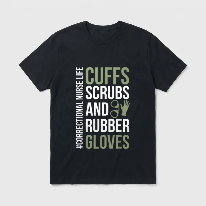 Funny Correctional Nurse Life Corrections Nursing T-Shirt – Classic T-Shirt in Black